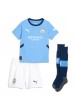 Manchester City Nathan Ake #6 Babyklær Hjemme Fotballdrakt til barn 2024-25 Korte ermer (+ Korte bukser)